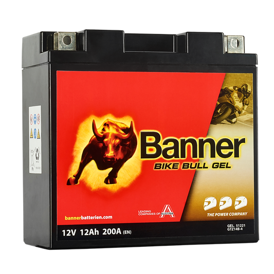 Batteri Banner Bike Bull GTZ14B-4 51221 GEL