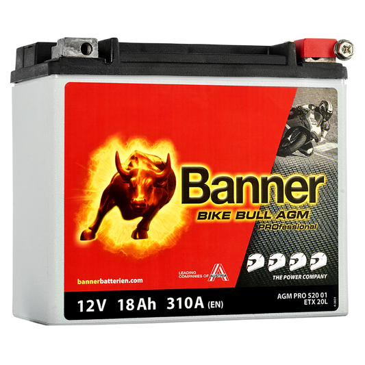 Batteri Banner Bike Bull ETX20L 52001 AGMPRO