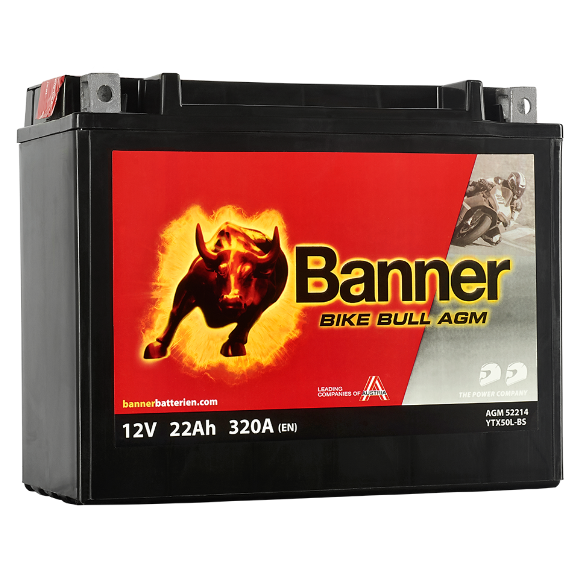 MC Batteri Banner Bike Bull YTX50L-BS 52214 AGM