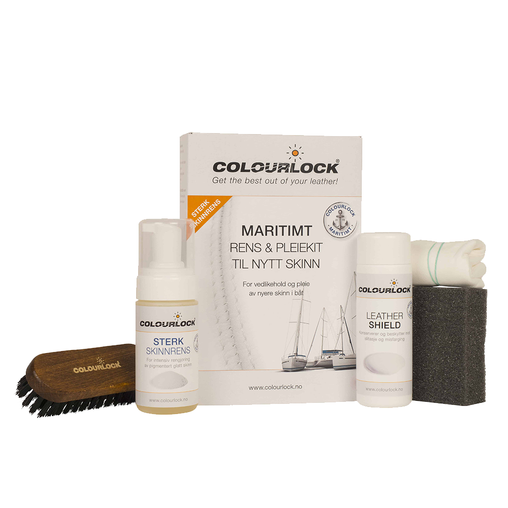 #Lädervårdsset Colourlock Marin Rengörings- & vårdkit för nytt läder