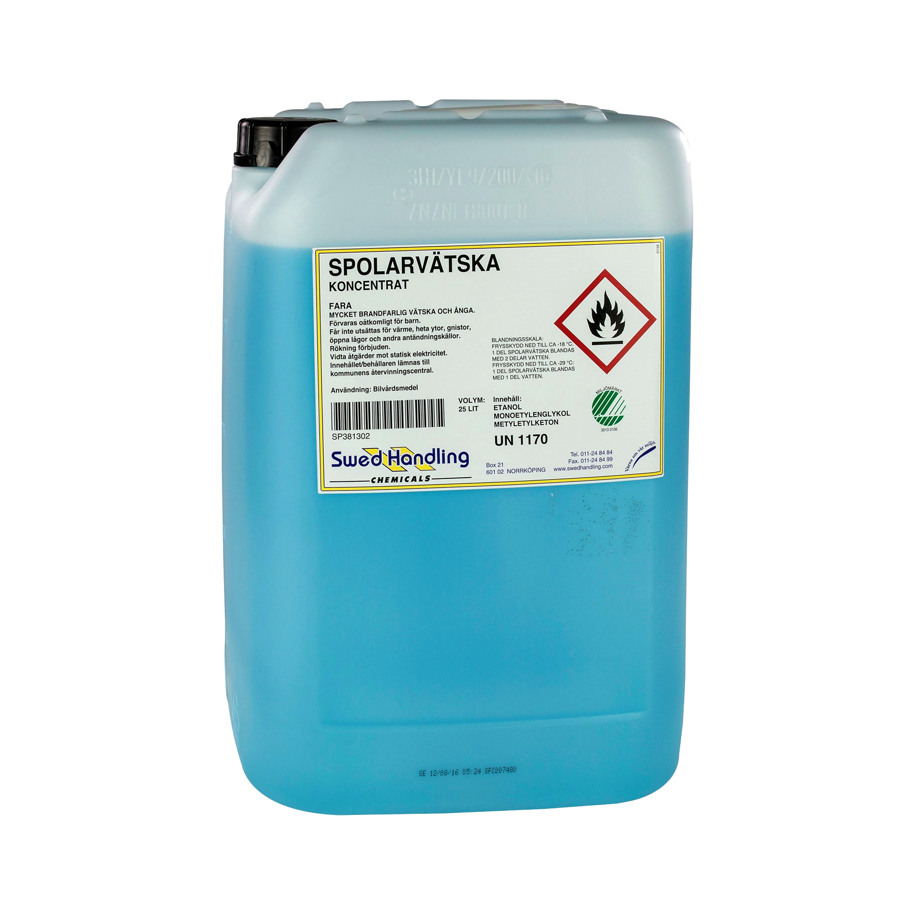 Spolarvätska Koncentrerad Svanen, 25 liter