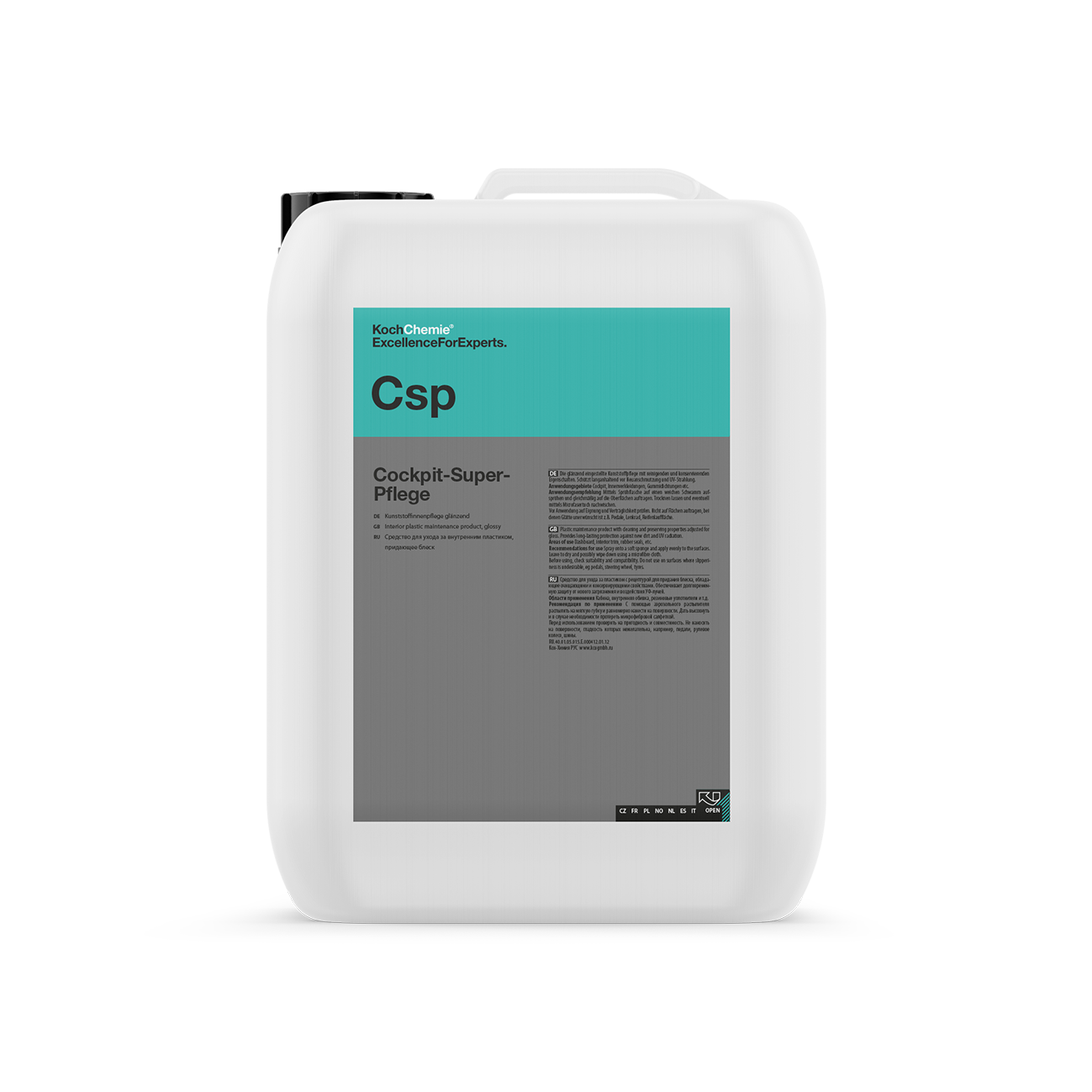 Plastbehandling med glans Koch-Chemie Cockpit Super-Pflege, 10 liter