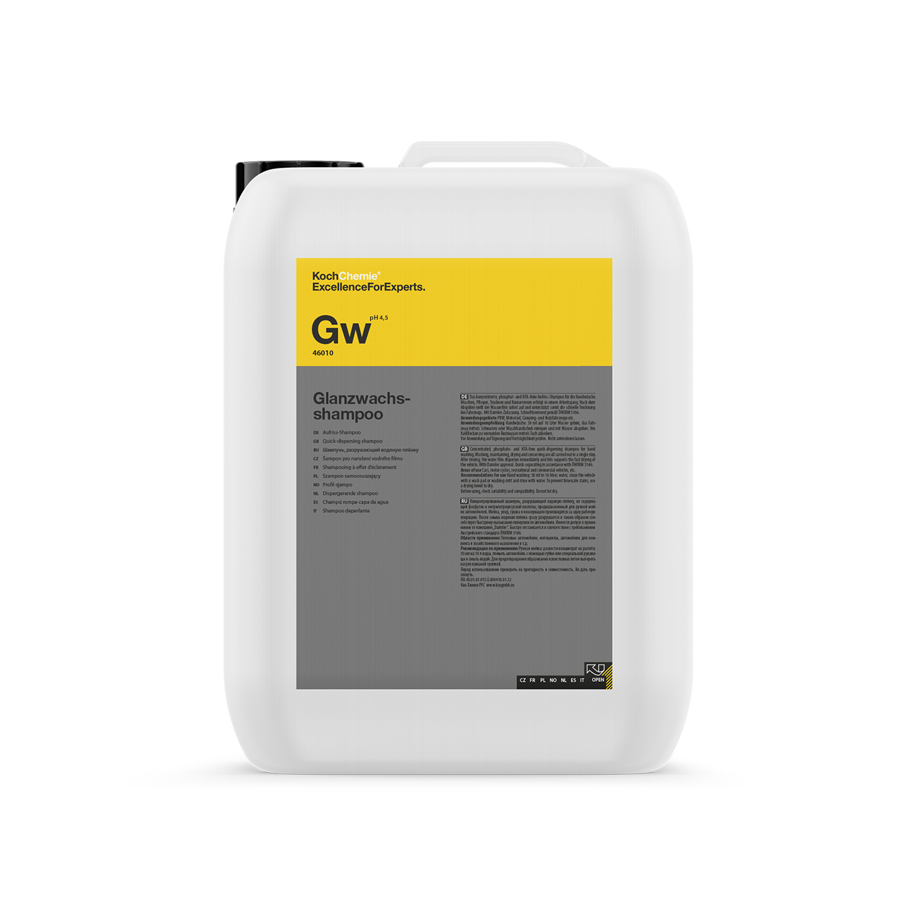 Schampo med vax Koch-Chemie Shine Wax Shampoo, 10 kg