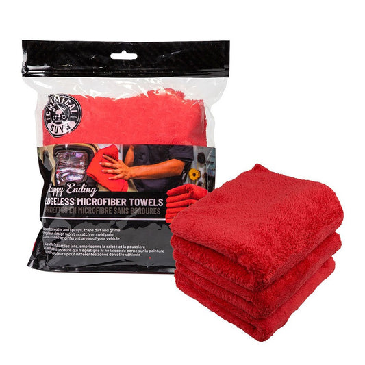 Chemical Guys Happy Ending Edgeless Röd 3-Pack, 40x40cm