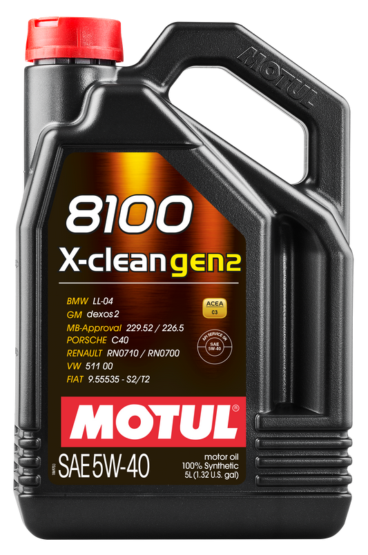 Motul 8100 X-CLEAN GEN2 5W-40, 5 liter