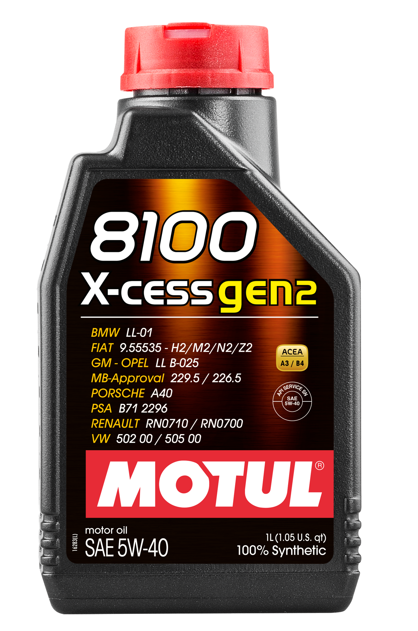 Motul 8100 X-CESS GEN2 5W-40, 1 liter