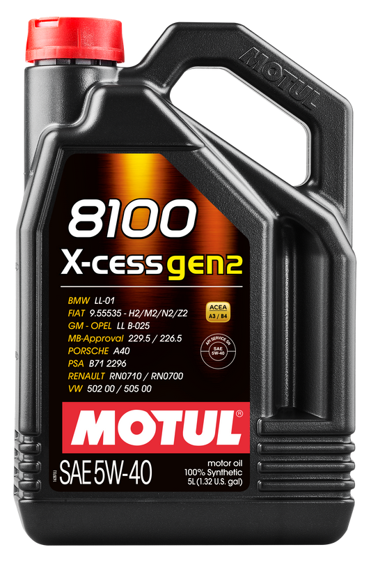 Motul 8100 X-CESS GEN2 5W-40, 5 liter