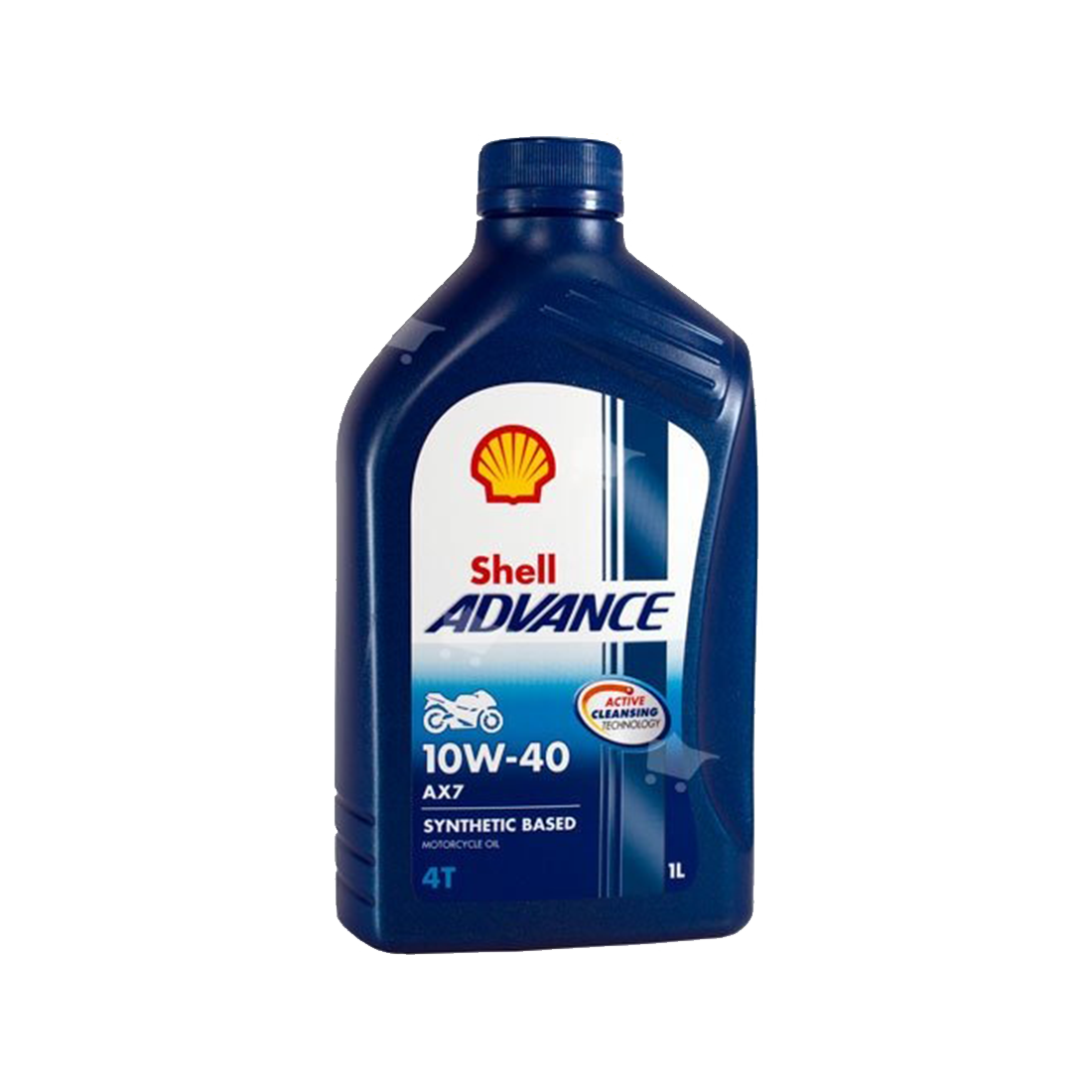 Delsyntetisk Olja Shell Advance 4T AX7 10W-40, 1L