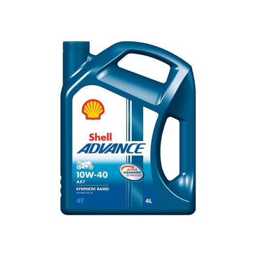 Delsyntetisk Olja Shell Advance 4T AX7 10W-40, 4L