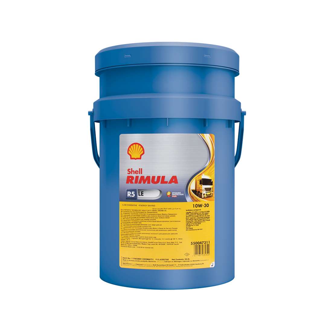 Motorolja Shell Rimula R5 LE 10W-30, 20L