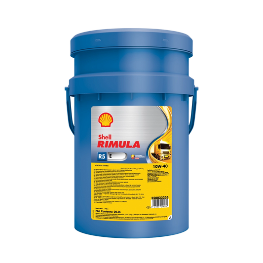 Delsyntetisk Dieselmotorolja Shell Rimula R5 E 10W-40, 20L