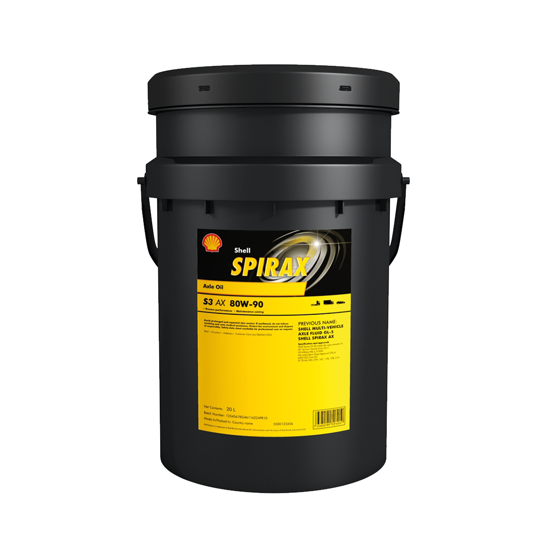 Växel & Axelolja Shell Spirax S3 AX 80W-90, 20L